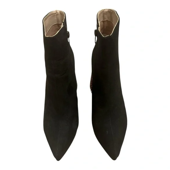 BETSEY JOHNSON rhinestone heeled boots - Picture 2 of 8